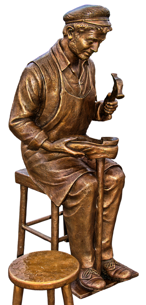 Schuster Bronze Figur